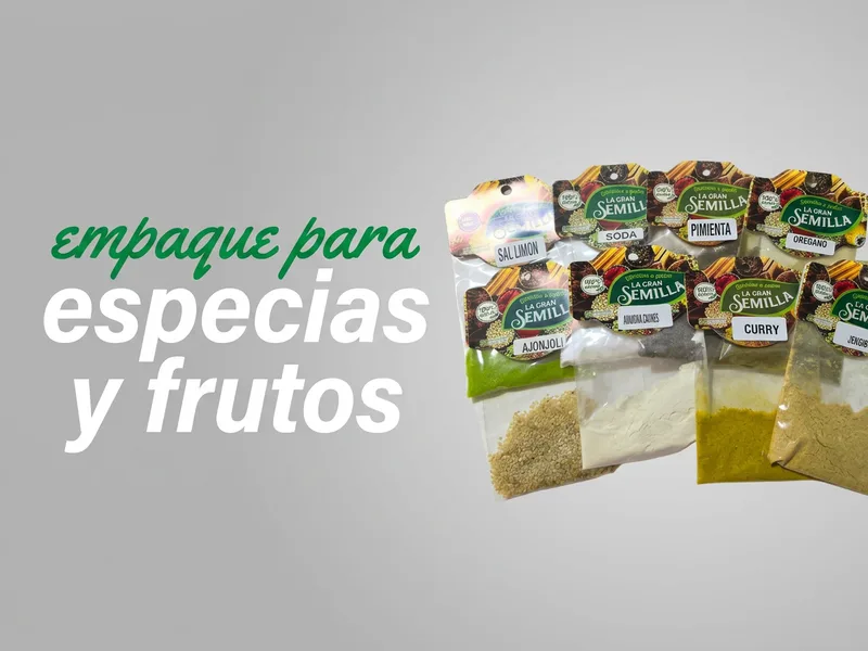 Empaque para especias y frutos